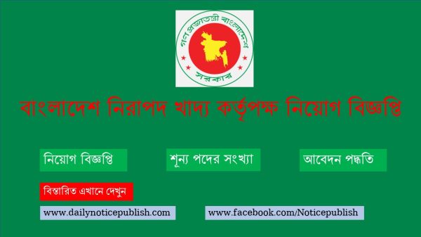 বাংলাদেশ নিরাপদ খাদ্য কর্তৃপক্ষ নিয়োগ বিজ্ঞপ্তি